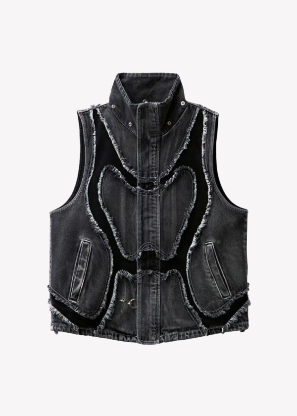 Black Core Denim Vest