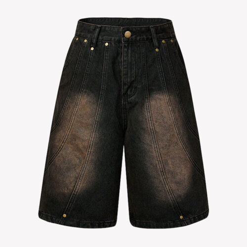 outlet12 Dark Fade Denim Shorts
