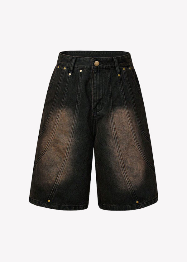 Dark Fade Denim Shorts